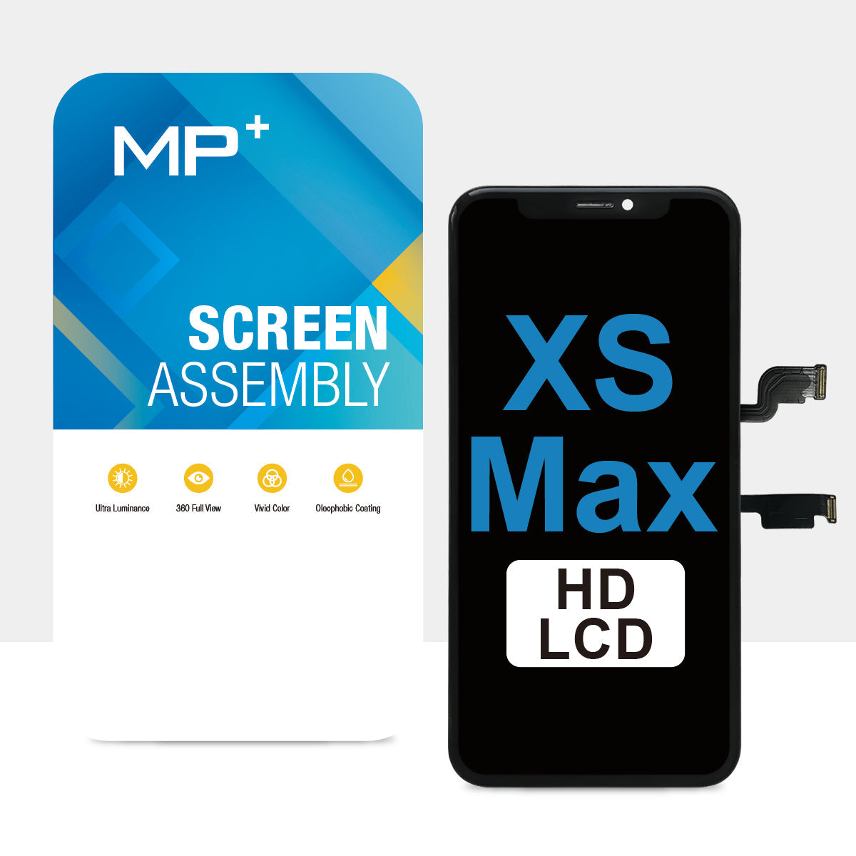 (MP+ HD) LCD Assembly for iPhone XS Max - Black