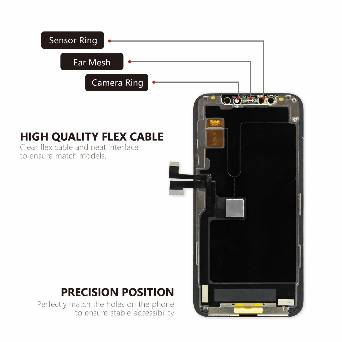 (MP+) LTPS InCell LCD Assembly for iPhone 11 Pro - Black