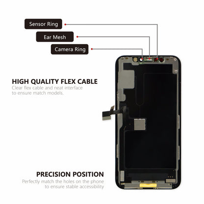 (VX) Hard OLED Assembly for iPhone 11 Pro - Black