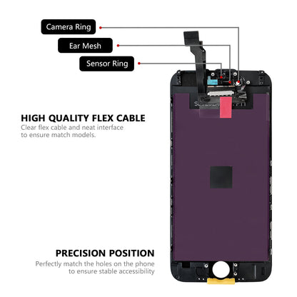 (MP+) LCD Assembly for iPhone 6 - Black