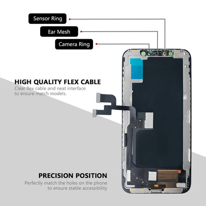 (MP+ HD) LCD Assembly for iPhone XS - Black